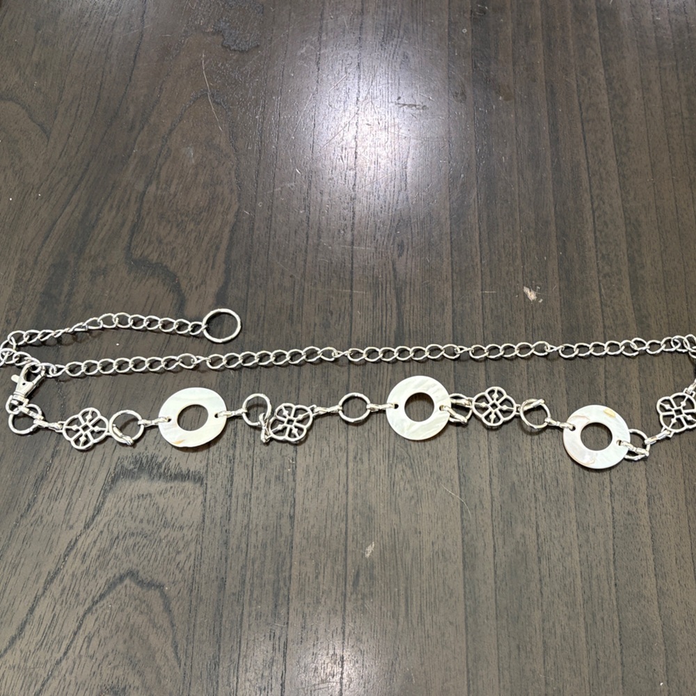 Elegant Silver Chain Belt